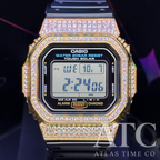 CZ Simulated Diamonds G-Shock G-5600UE Watch - 5A Grade Cubic Zirconia