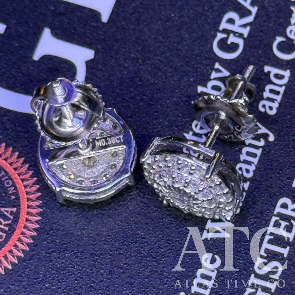 Round VVS1 8.5mm Moissanite Earrings GRA CERTIFIED - 925 Sterling Silver