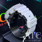 VVS1 Moissanite G-Shock GA-21007A7CR Watch - GRA CERTIFIED