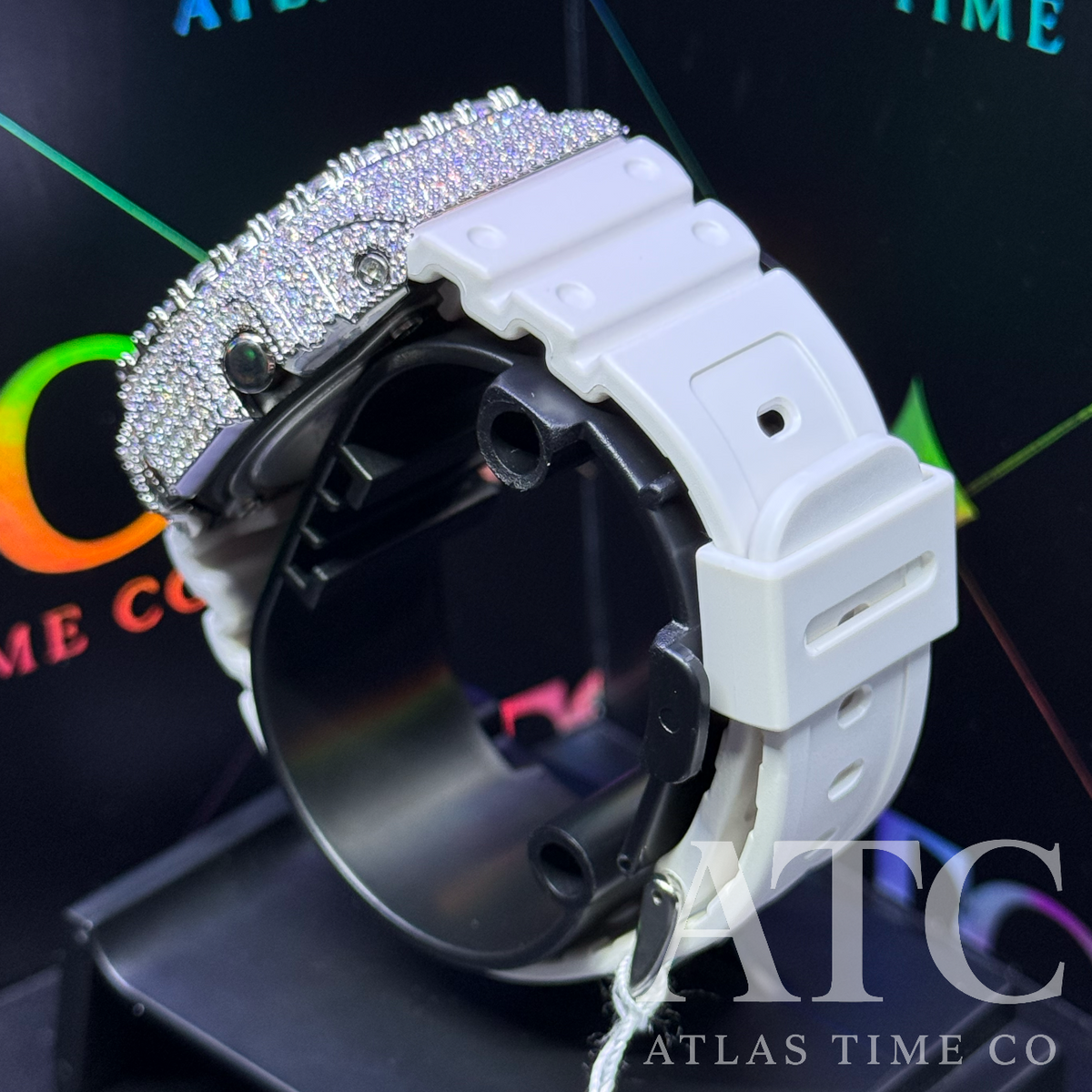 VVS1 Moissanite G-Shock GA-21007A7CR Watch - GRA CERTIFIED