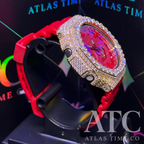 VVS1 Moissanite G-Shock GA-2100-4A Watch - GRA CERTIFIED