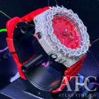 VVS1 Moissanite G-Shock GA-2100-4A Watch - GRA CERTIFIED