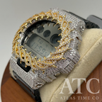 VVS1 Moissanite G-Shock DW6900SK-1 Watch - GRA CERTIFIED