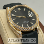 VVS1 Moissanite Ghost Series Stainless Steel Mechanical Watch - GRA CERTIFIED (Gold/Black)