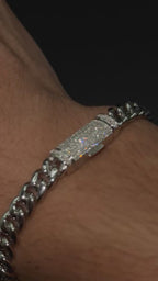 6MM VVS1 Moissanite Cuban Link Bracelet GRA CERTIFIED - 316L Stainless Steel