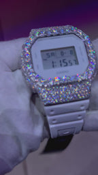 VVS1 Moissanite G-Shock DW-5600WW Watch - GRA CERTIFIED