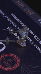 VVS1 6.5mm Moissanite Claw Setting Earrings GRA CERTIFIED - 925 Sterling Silver