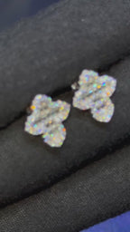 Baguette Cross VVS1 14.5mm Moissanite Earrings GRA CERTIFIED - 925 Sterling Silver