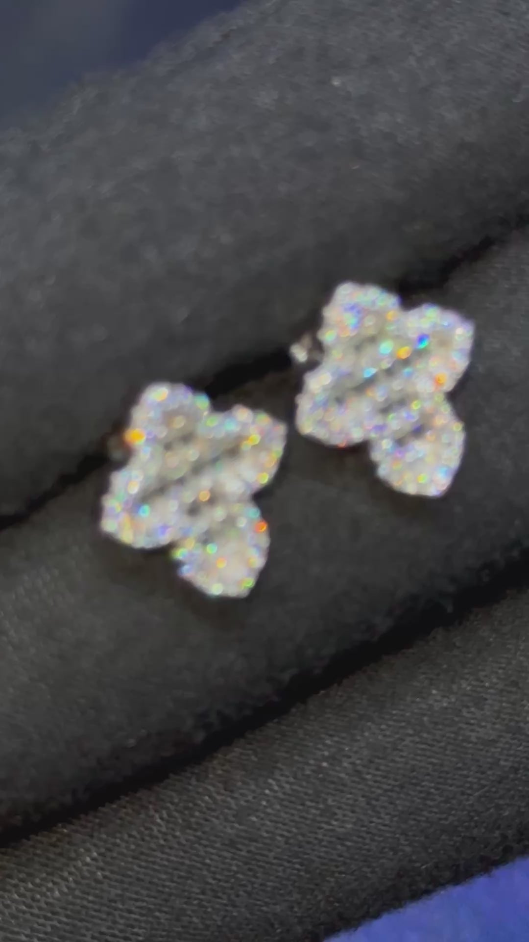 Baguette Cross VVS1 14.5mm Moissanite Earrings GRA CERTIFIED - 925 Sterling Silver