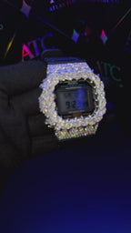 VVS1 Moissanite G-Shock DW-5600UE Watch - GRA CERTIFIED