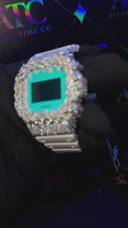 VVS1 Moissanite G-Shock DW-5600TL-7 Watch - GRA CERTIFIED