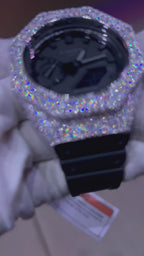 VVS1 Moissanite G-Shock GA-2100-1A1 Watch - GRA CERTIFIED