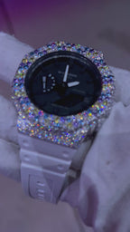 VVS1 Moissanite G-Shock GA-21007A Watch - GRA CERTIFIED