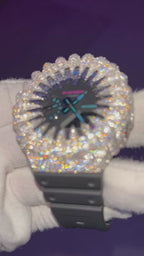 VVS1 Moissanite G-Shock GA-2100VB-1A Watch - GRA CERTIFIED