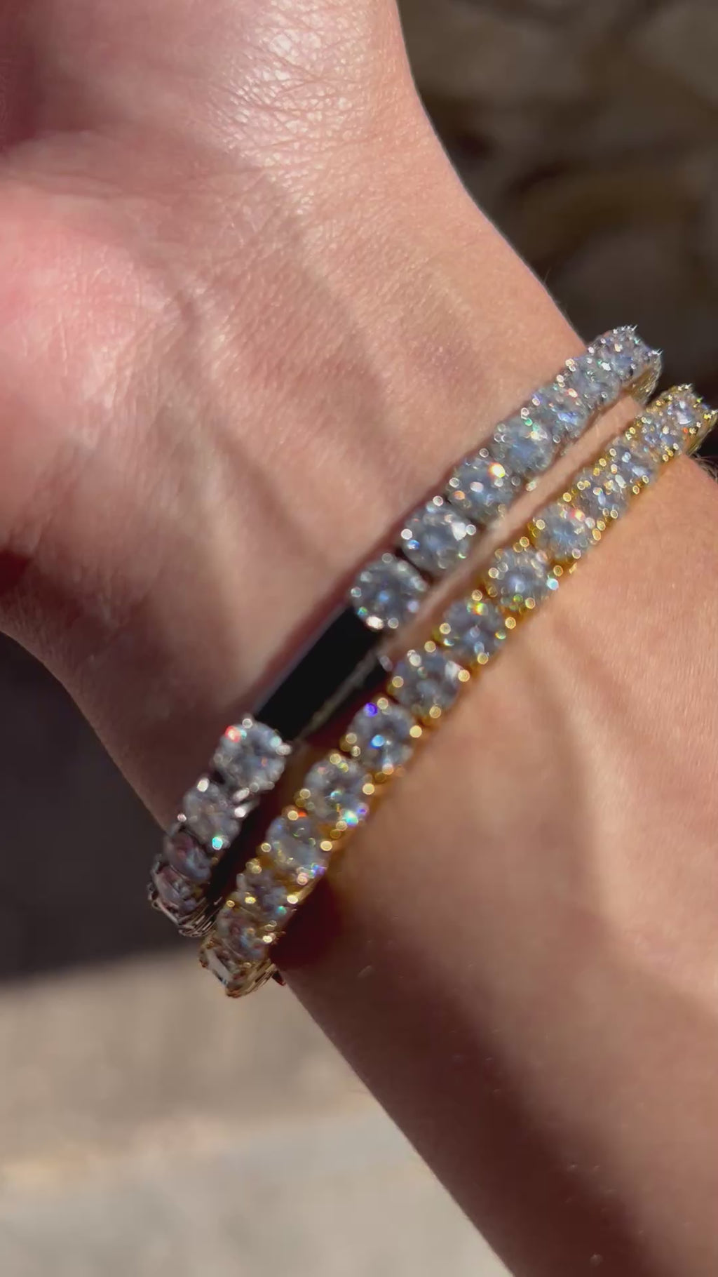 5MM VVS1 Moissanite Tennis Bracelet GRA CERTIFIED - 316L Stainless Steel