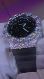 VVS1 Moissanite G-Shock GA2100K-1A Watch - GRA CERTIFIED